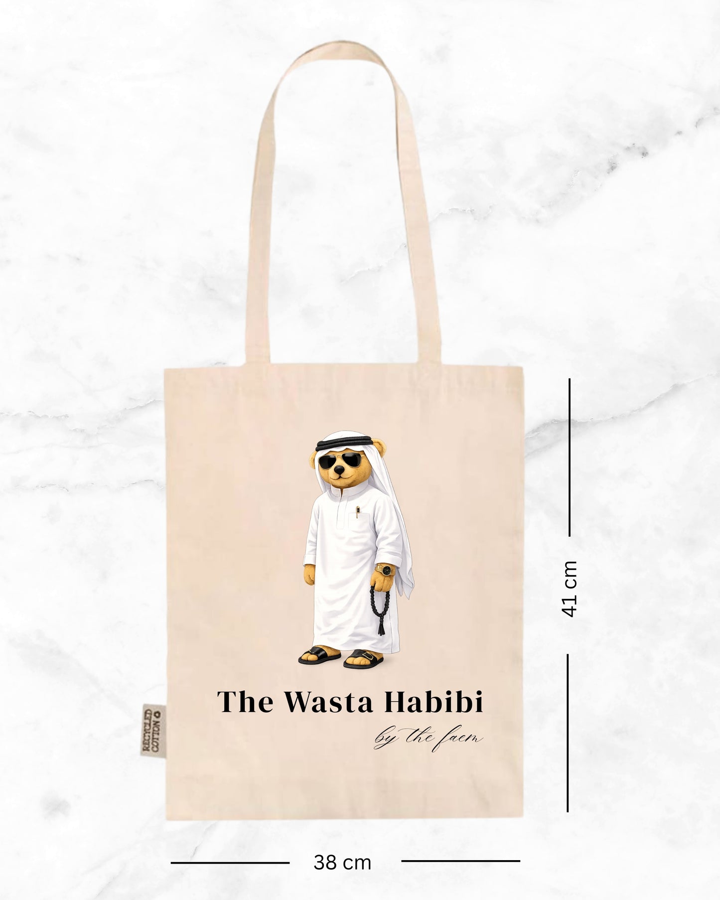 The Wasta Habibi - Tote Bag - White