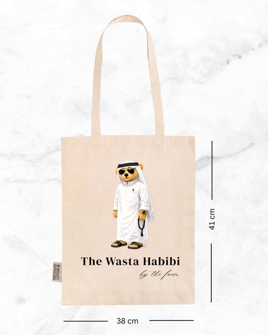 The Wasta Habibi - Tote Bag - White