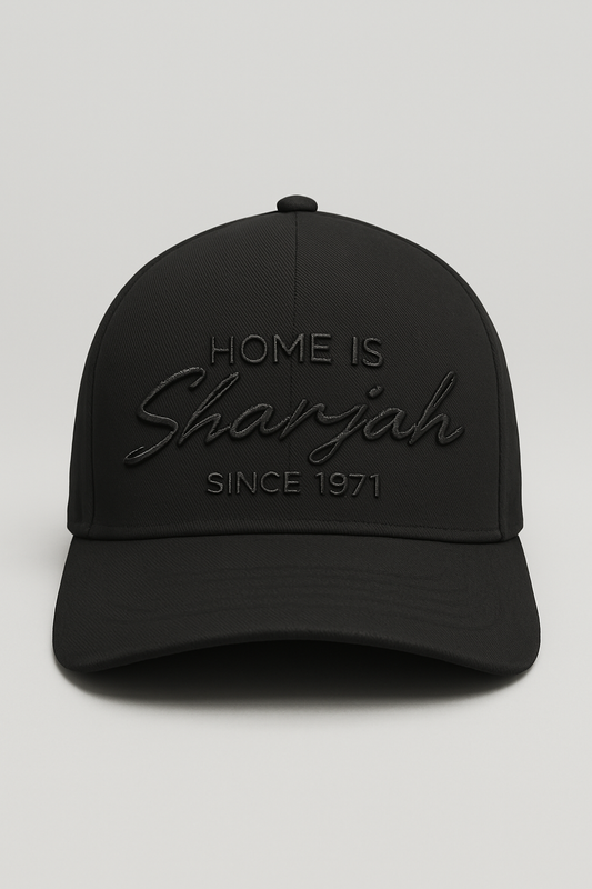 Home is Sharjah Cap- All Black - Faem