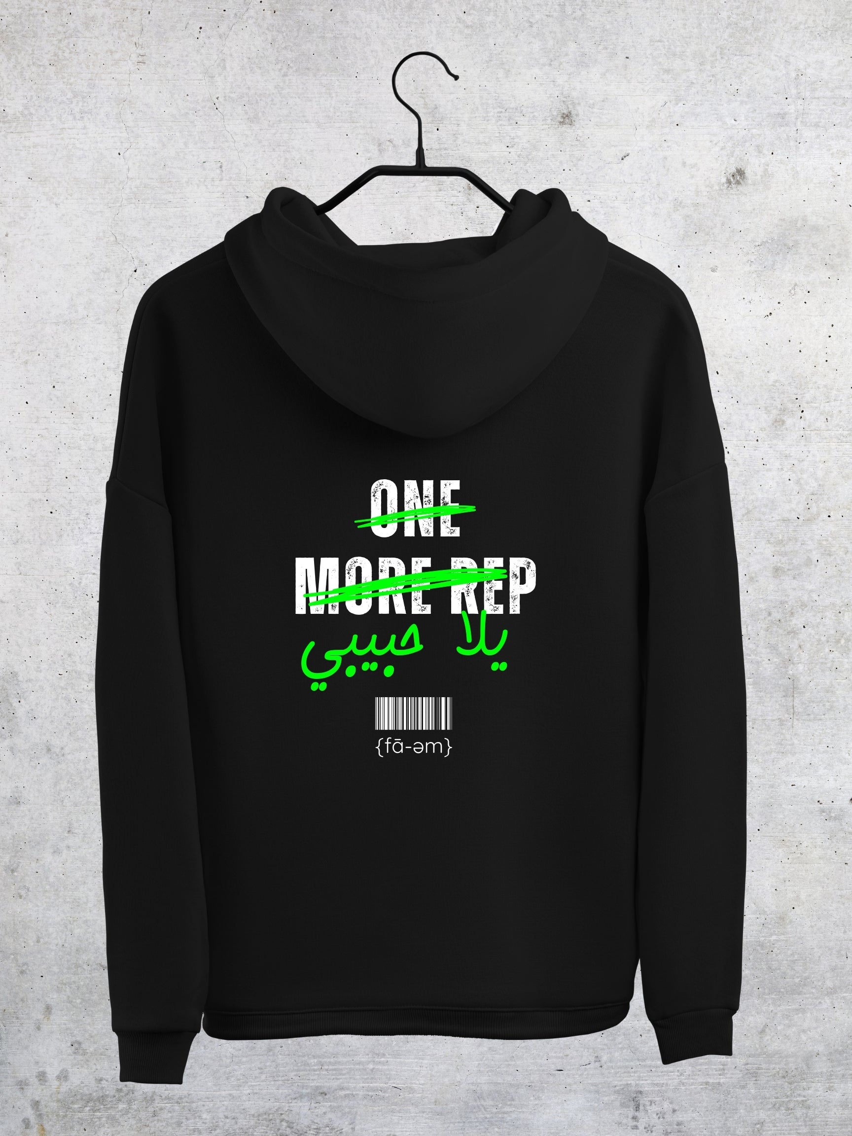 One More Rep Yalla Habibi Hoodie - Faem