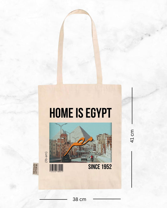 Home is Egypt Tote Bag- White